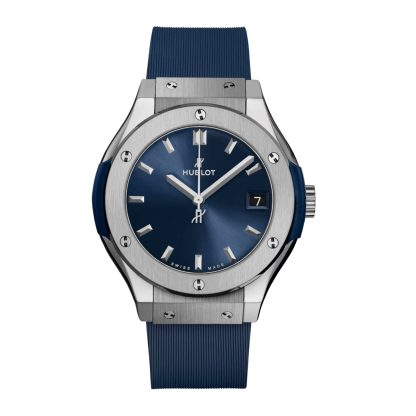 pas cher Hublot Classic Fusion Titanium Blue 33mm 581.NX.7170.RX.1104