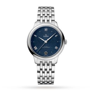 pas cher Omega De Ville Prestige Co Axial Master Chronometer 34mm Ladies Watch Blue O43410342003002