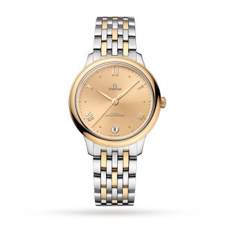 pas cher Omega De Ville Prestige Co Axial Master Chronometer 34mm Ladies Watch Champagne O43420342008001