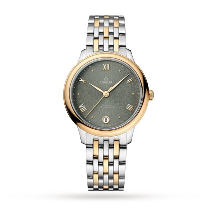pas cher Omega De Ville Prestige Co Axial Master Chronometer 34mm Ladies Watch Green O43420342010001