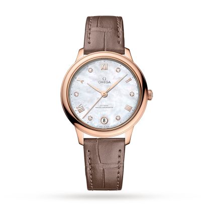 pas cher Omega De Ville Prestige Co Axial Master Chronometer 34mm Ladies Watch White O43453342055001