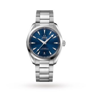 pas cher Omega Seamaster Aqua Terra 150M Mens Blue Dial 38mm Automatic Co Axial Montre Homme O22010382003001