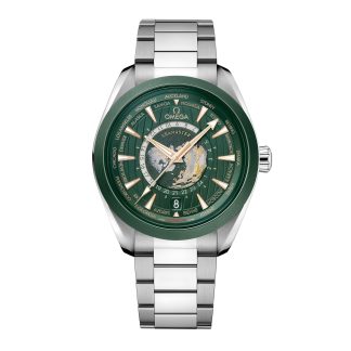 pas cher Omega Seamaster Aqua Terra 150m Co Axial Master Chronomaster GMT Worldtimer 43mm Montre Homme Vert O22030432210001