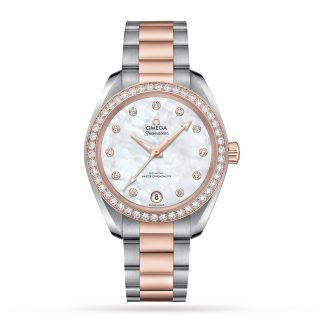 pas cher Omega Seamaster Aqua Terra Co Axial Master Chronometer 34mm Ladies Watch O22025342055001