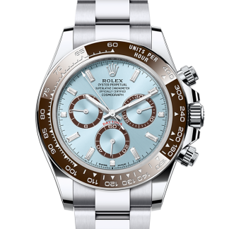 pas cher Rolex Cosmograph Daytona Oyster 40 mm platine Ice cadran bleu M126506-0002