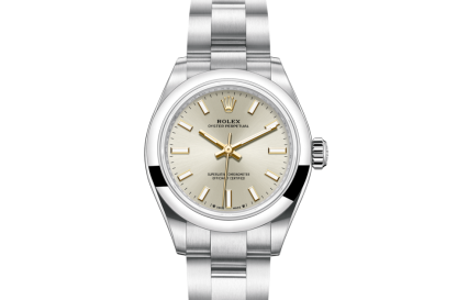 pas cher Rolex Oyster Perpetual 28 Oyster 28 mm Oystersteel Cadran argenté M276200-0001