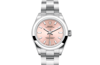 pas cher Rolex Oyster Perpetual 28 Oyster 28 mm Oystersteel Cadran rose M276200-0004