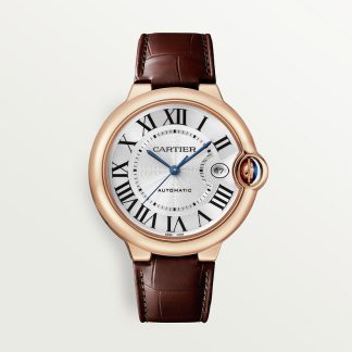 pas cher cartier Montre Ballon Bleu de Cartier 40 mm cuir or rose 18K CRWGBB0035