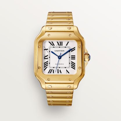 pas cher cartier Montre Santos de Cartier Moyen modèle or jaune CRWGSA0030